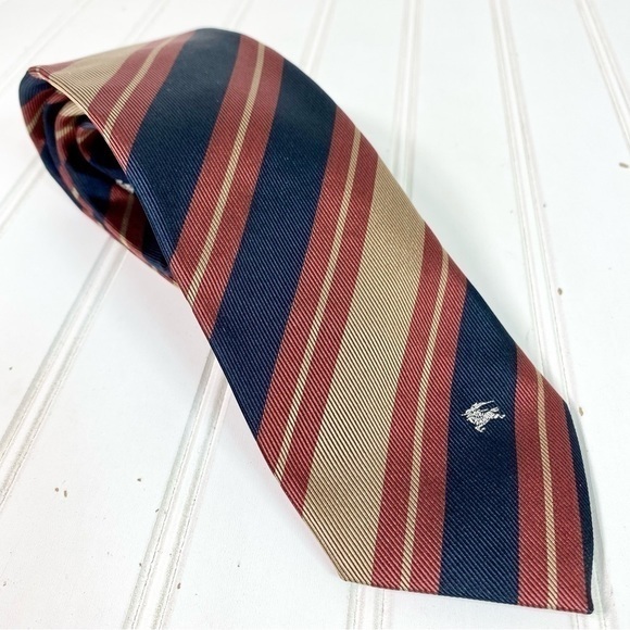 Burberrys Accessories Burberrys Mens Blue Stripe All Silk Tie